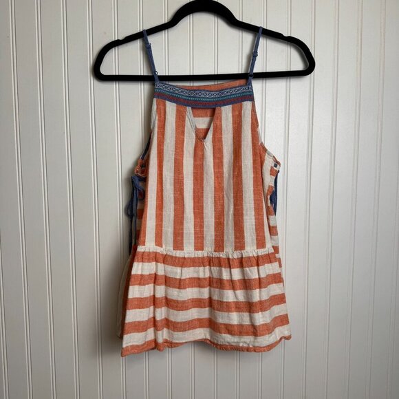 THML red + white + blue striped sleeveless tank with tassels size small J1 - Picture 6 of 6